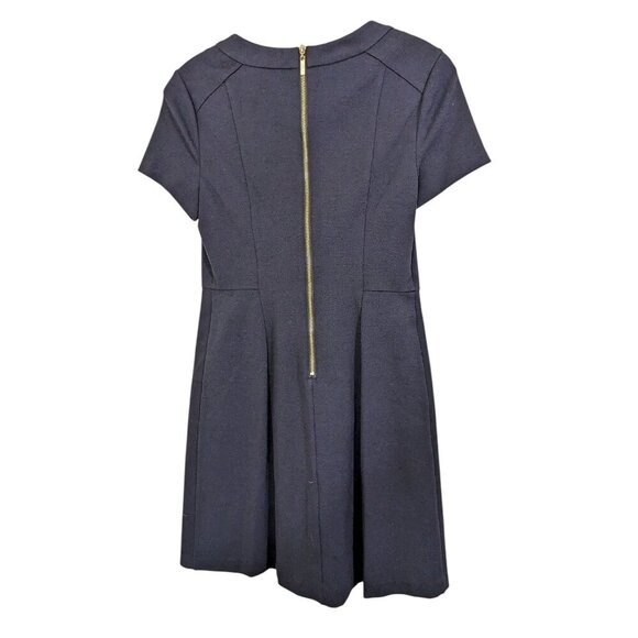 Eliza J Womens 4 Short Dress Stretch Sheath Cap Sleeve Black Office Career Work - Picture 2 of 4